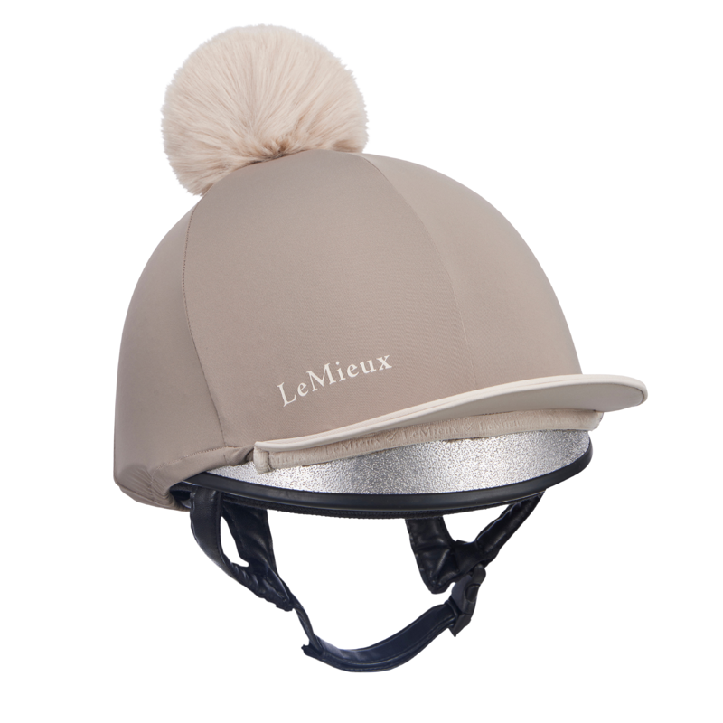 LeMieux Pom Hat Silk in Pecan and Stone